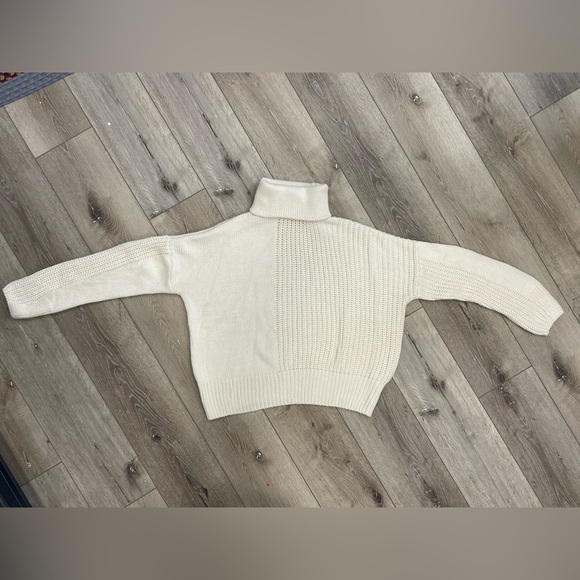 Topshop White roll Neck knitted sweater - Picture 4 of 7